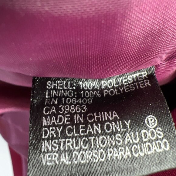 Tahari Women's Jacket Blazer Size 8P Petite Solid Pink Silver Buttons Lined L/S - Picture 8 of 10